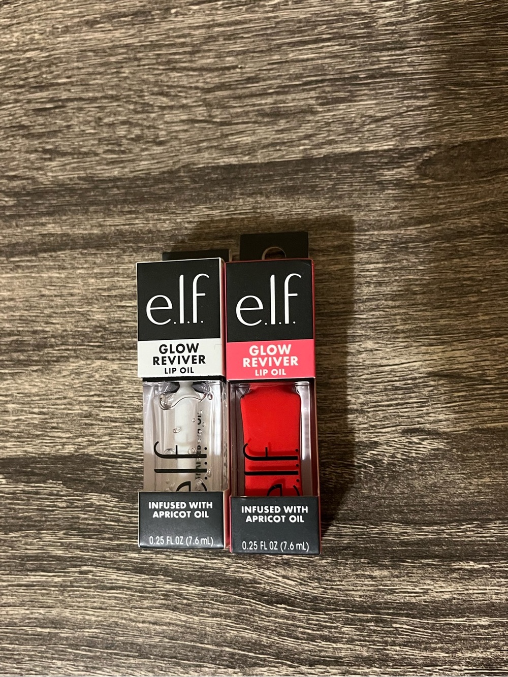 e.l.f. Glow Reviver Lip Oil – Clear & Red